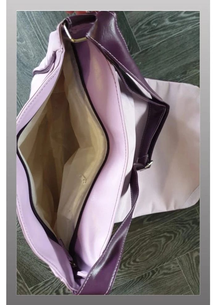 Sac à main Wizards of waverly place cuir violet/blanc 35x31cm - photo numéro 3