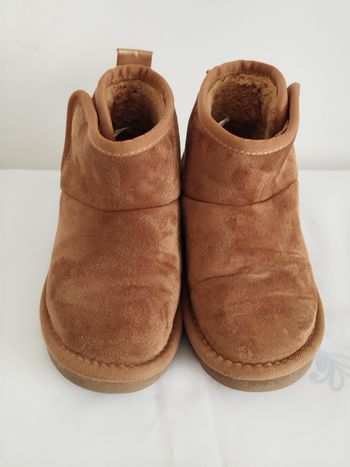 Chaussures bottines marron et dorées Kiabi taille 30