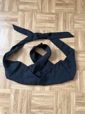 Top haut bustier croisé noir H&M