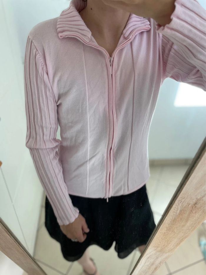 Gilet rose clair - photo numéro 2