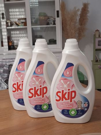 Lessives skip peaux sensibles