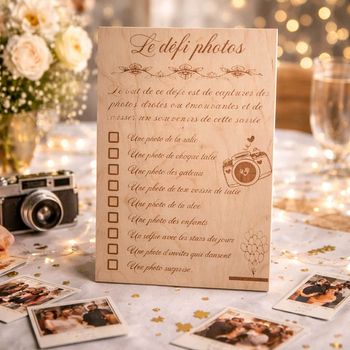 Pancarte défis photos 