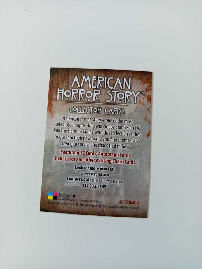 Carte american horror story promo - photo numéro 3