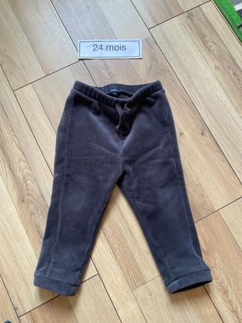 Jogging, velours, pantalon chaud, doublé hiver