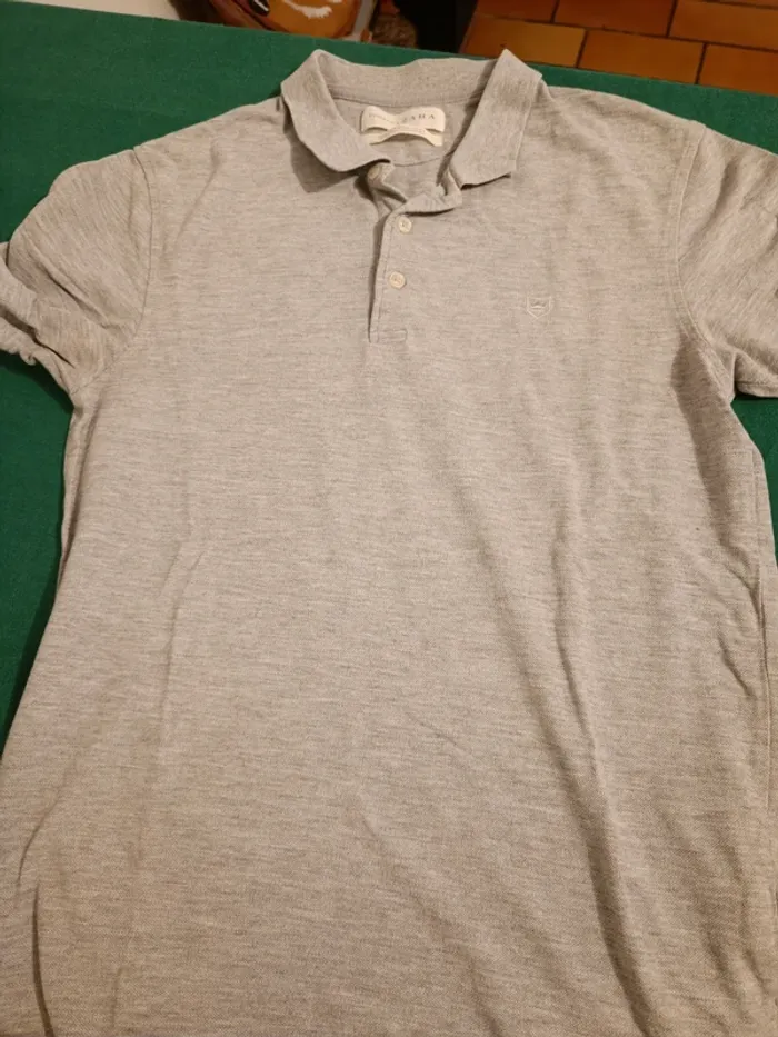 Polo gris zara