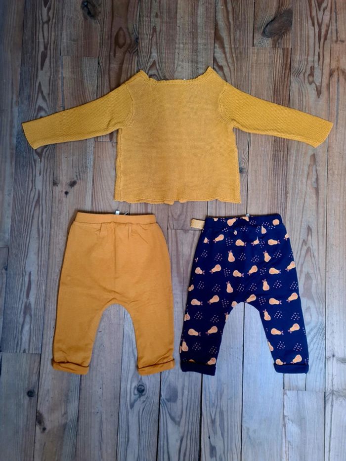 Lot de 2 joggings / sarouels et gilet - photo numéro 2