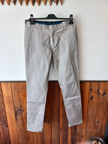 Pantalon chino gris slim