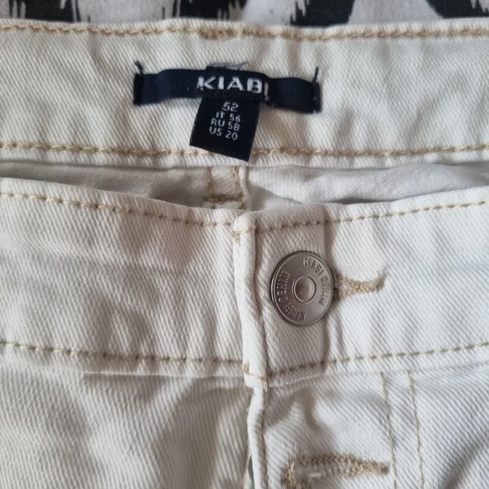 Jean droit blanc kiabi 52 pour +1m65 neuf - photo numéro 2