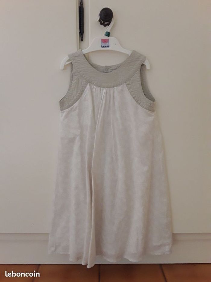 Robe cérémonie blanc beige 4 ans MILA BLUE TBE