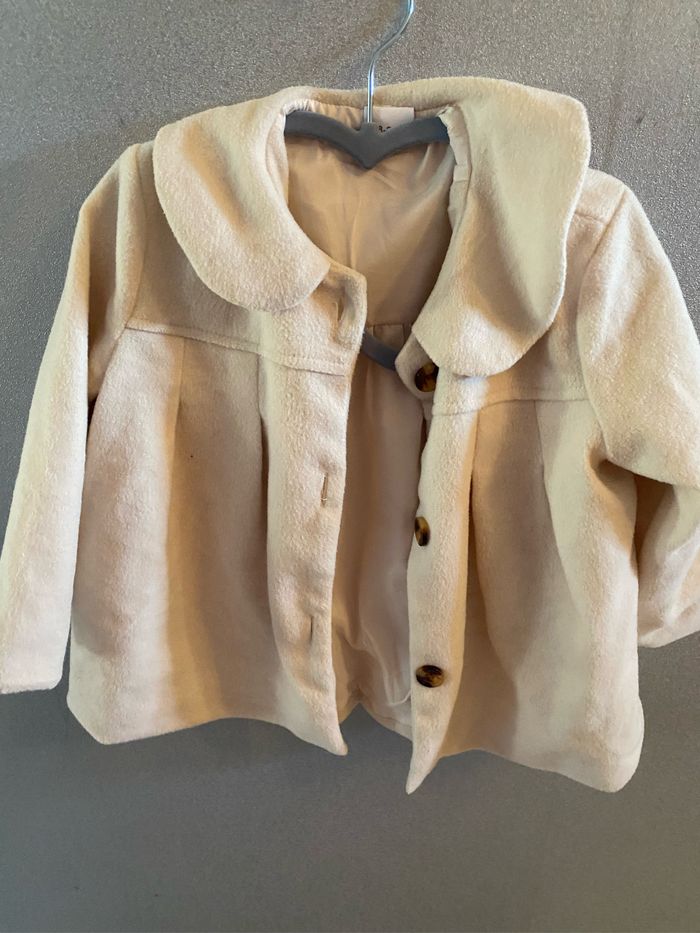 Veste cérémonie écru fille 18 -24 Mois