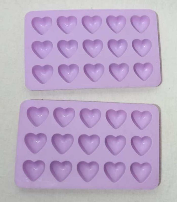 2 moules silicones coeurs