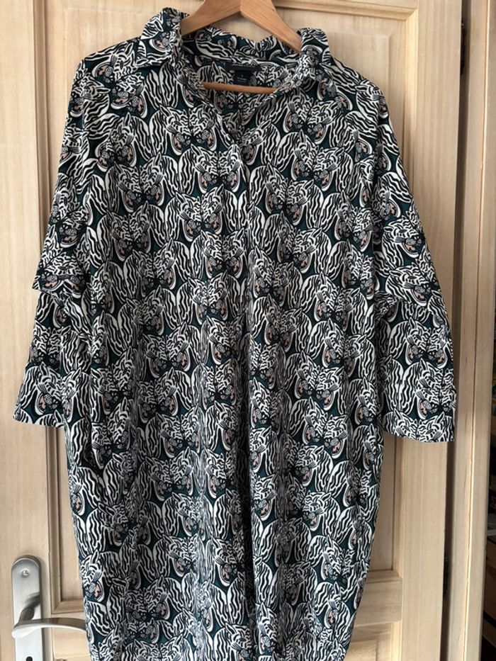 Robe Monki tête de tigre vert taille S
