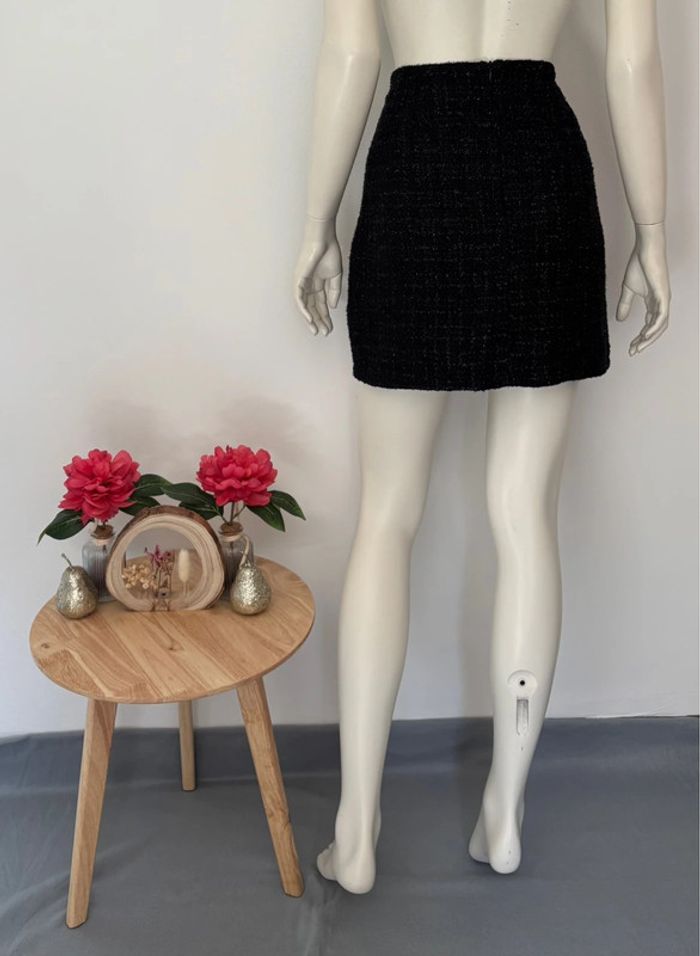 🌺Jupe tweed noir Taille L/40🌺 - photo numéro 5