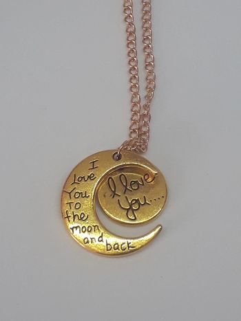 Collier "I love you to the moon and back"