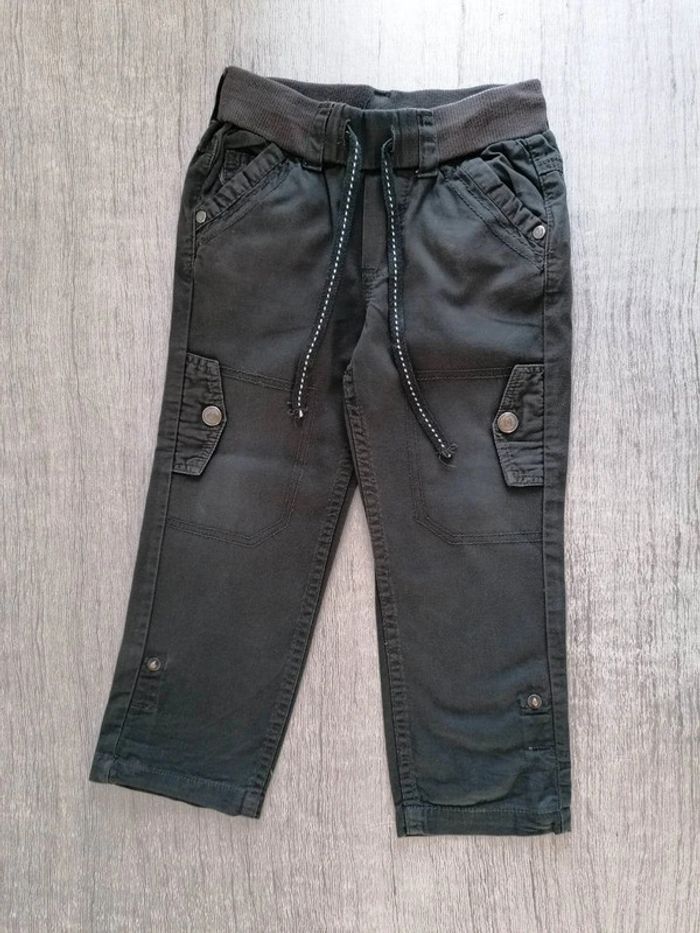 Pantalon retroussable gris anthracite 3 ans - photo numéro 2