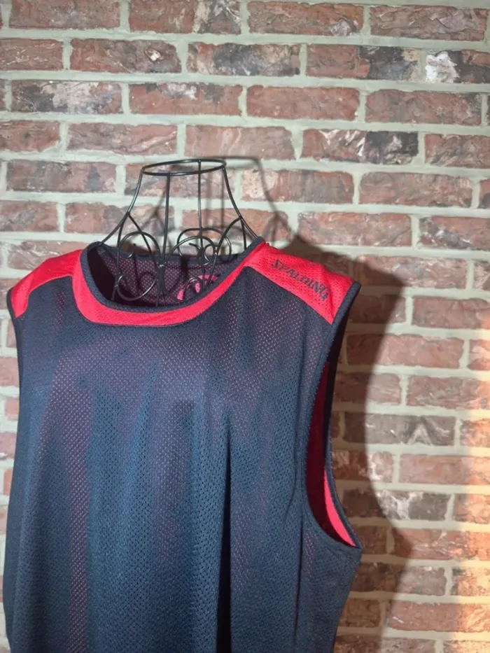 Maillot basketball réversible noir et rouge Spalding Taille XL/42 - photo numéro 12