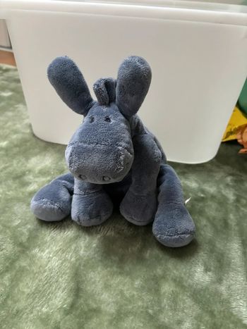Noukie's Mix & Match Peluche âne bleu océan 25 cm