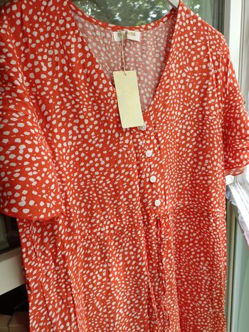 Longue Robe été corail neuve