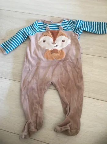 Pyjama velours 9 mois se sergent major