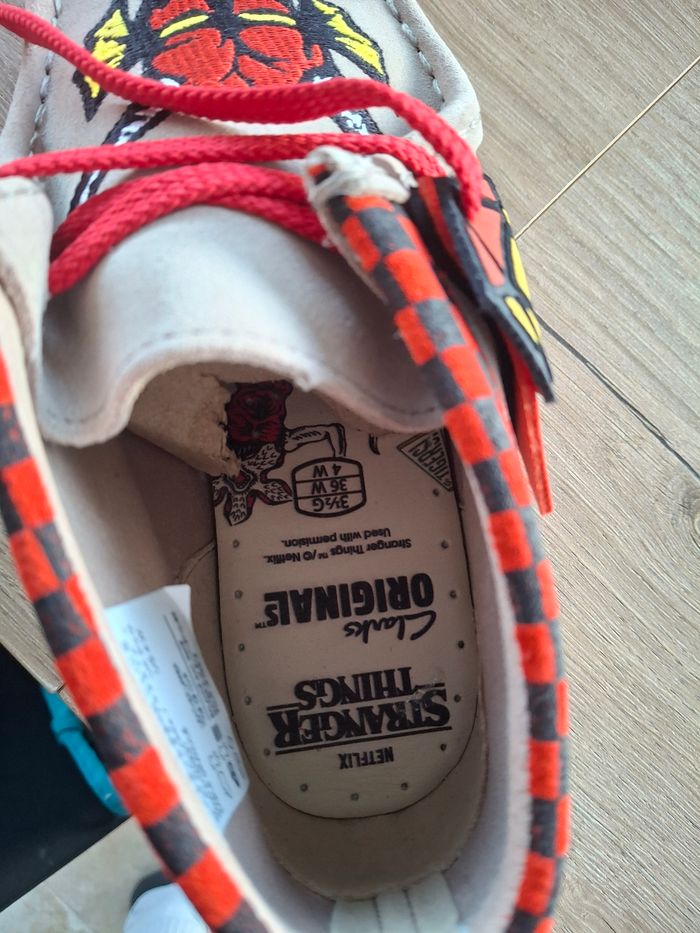 Clarks Wallabe Strangers Things Beige T36 Neuve - photo numéro 5