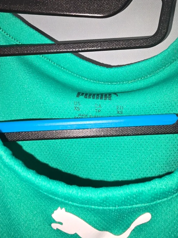 Tee shirt vert puma taille xs - photo numéro 2