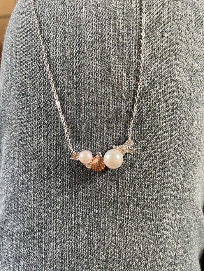 Collier « coquillage et perles » Charmed Aroma - photo numéro 3