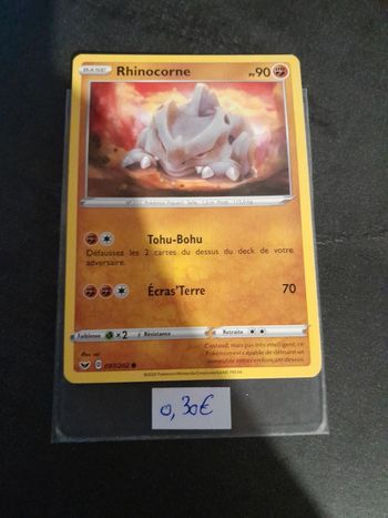 Carte Pokémon Rhinocorne 97/202