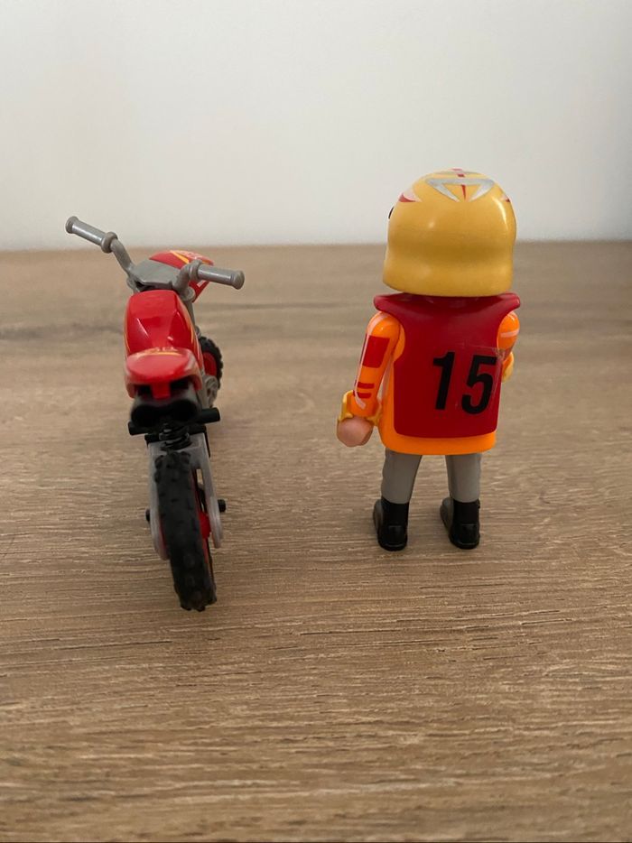 Pilote de moto cross Playmobil - photo numéro 2