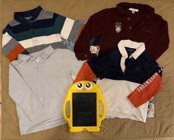 Lot de 4 polos à manches longues - T3ans - Marques diverses 