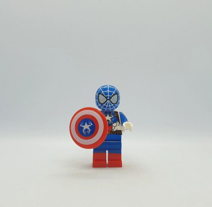 🕸 Figurine Marvel - Spider-Man Captain America - (Style Lego) 🕸 - photo numéro 5