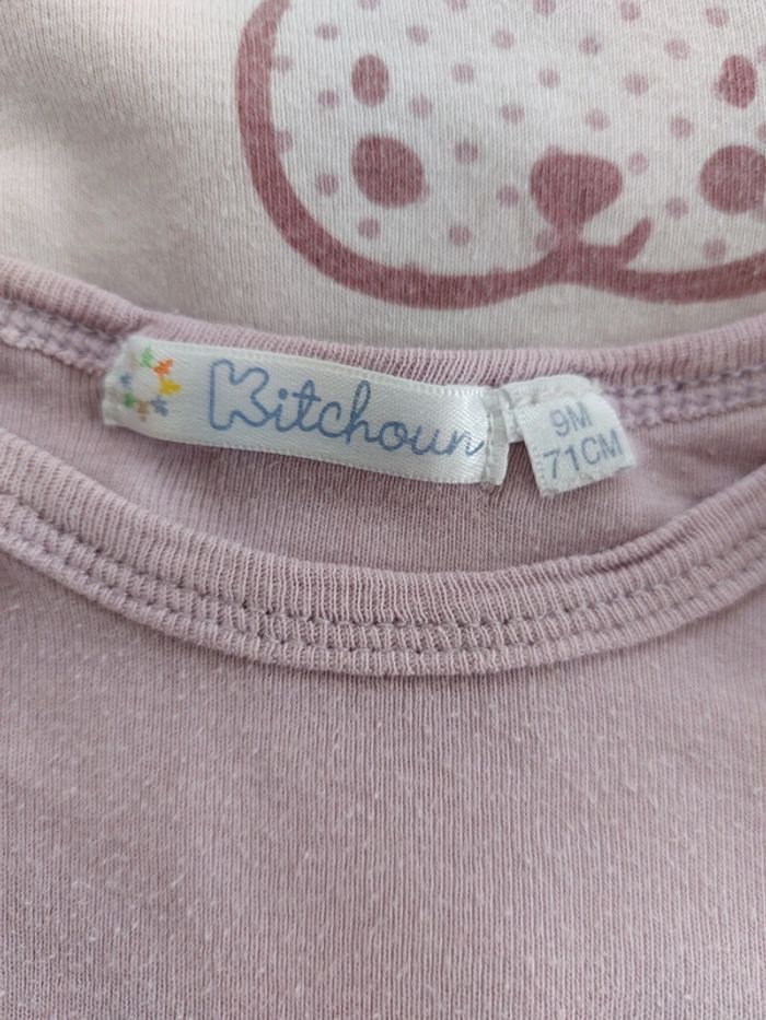 Lot de 4 bodies manches longues 👧 Kitchoun 9mois 💯% coton - photo numéro 3