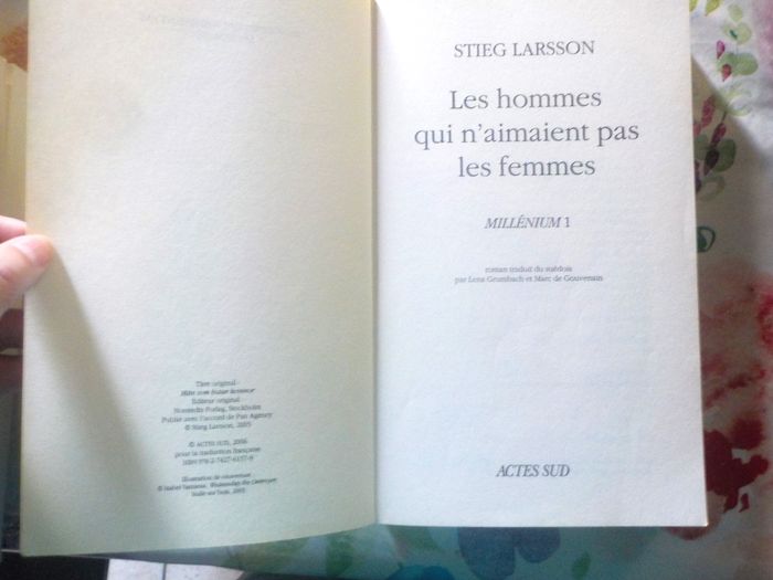LES HOMMES QUI N'AIMAIENT PAS LES FEMMES Millénium 1 de Stieg LARSSON - photo numéro 6
