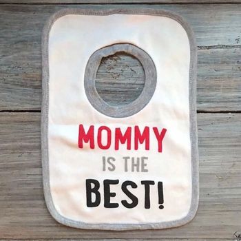 Bavoir pour bébé avec texte