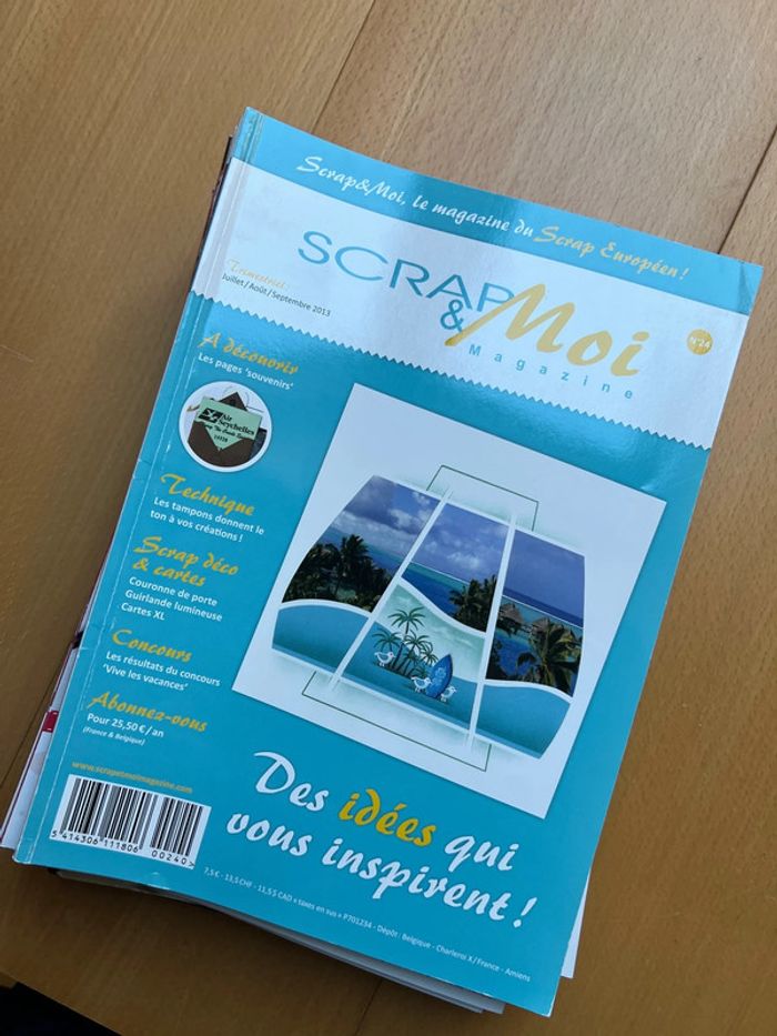 Lot de magazines Scrap et Moi Azza