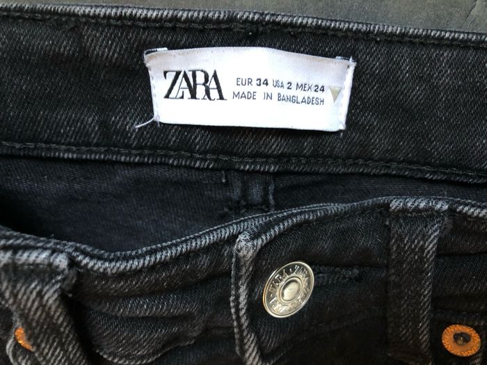 Jeans noir skinny bien strech 34 Zara - photo numéro 2