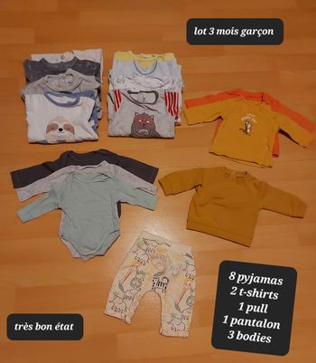 Bébé garçon 3 mois lot