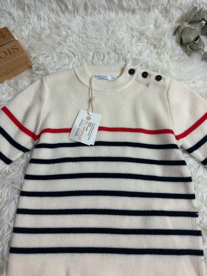 Pull marinière bout chou taille 24 mois - photo numéro 2