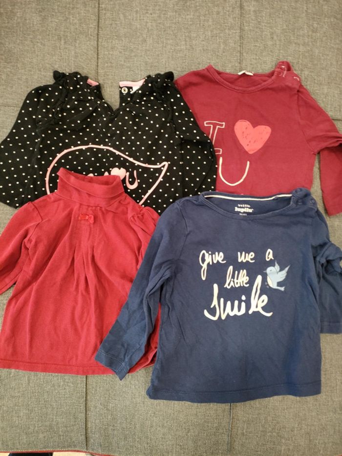 Tee shirts manches longues 18 mois