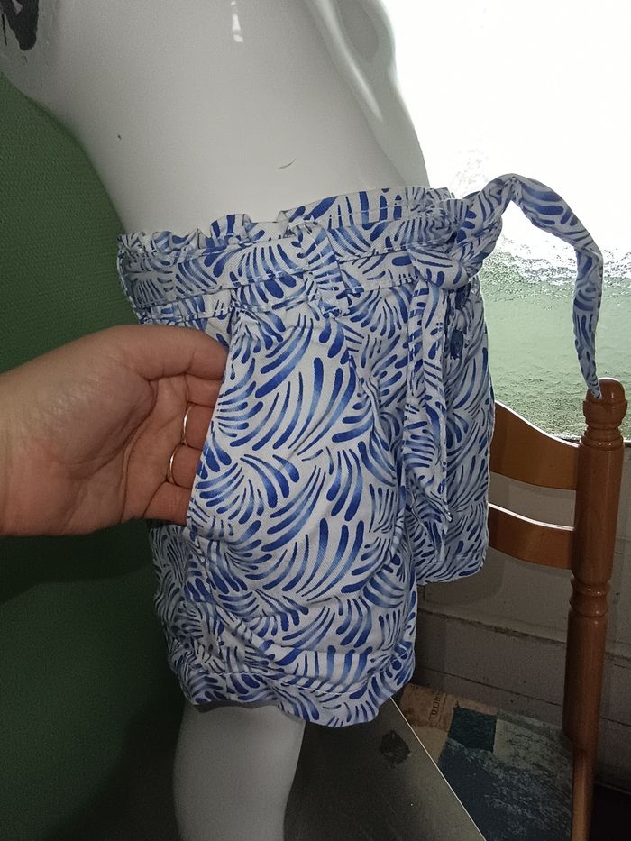 Short cargo bleu et blanc - photo numéro 5