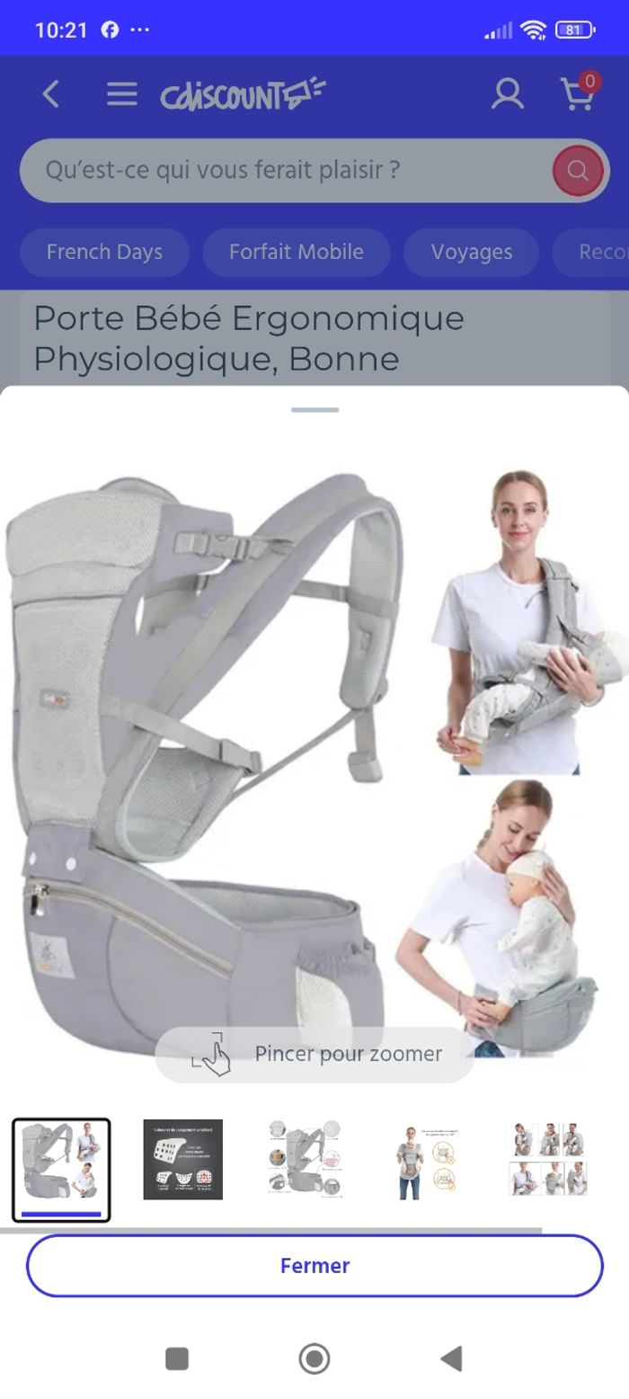 Porte bébé physiologique et ergonomique - photo numéro 4