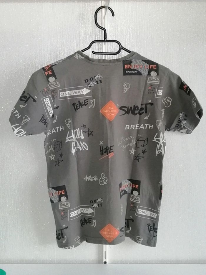 Tee-shirt gris 146cm Primark - photo numéro 3