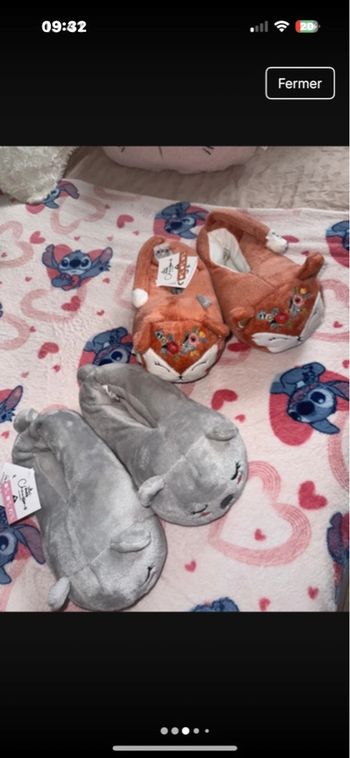 Lot pantoufles neuves taille 33/35