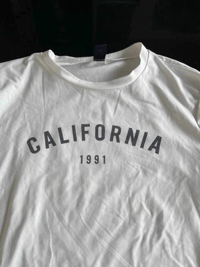 T-shirt blanc California taille 38 - photo numéro 3