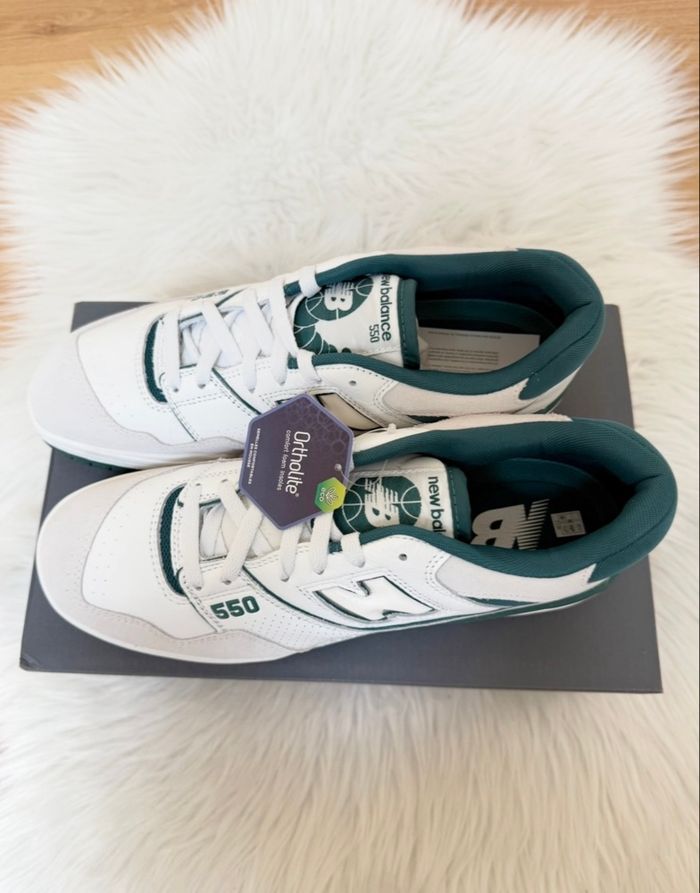 Baskets New Balance 550 – Taille 44,5 – blanc/vert – Neuf avec étiquette - photo numéro 8