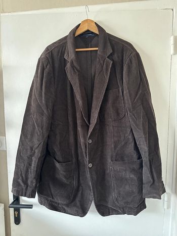 Blazer en velours homme Tommy Hilfiger marron – Taille 56 – Très bon état
