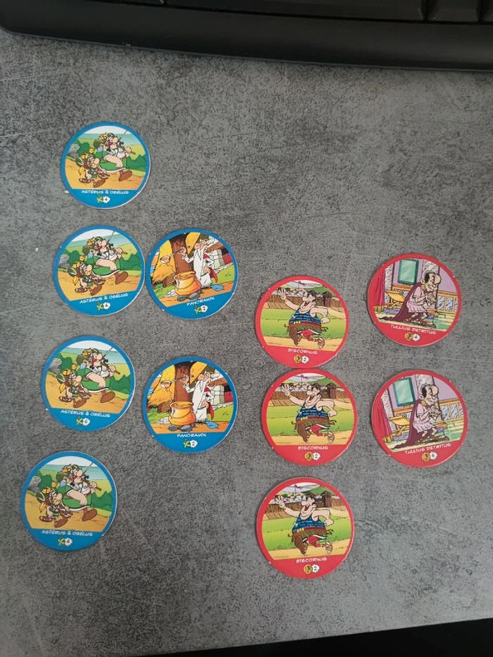 Lot de pogs Astérix