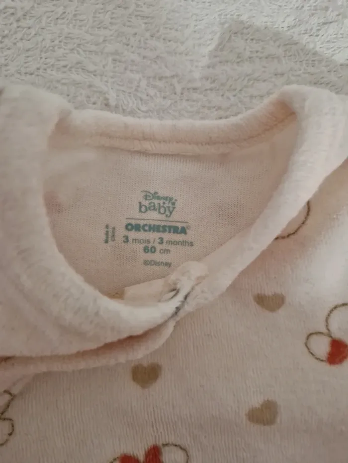 Lot 2 pyjamas minie bébé fille orchestra - photo numéro 5