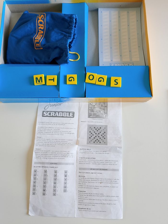 Scrabble junior Mattel complet - photo numéro 3