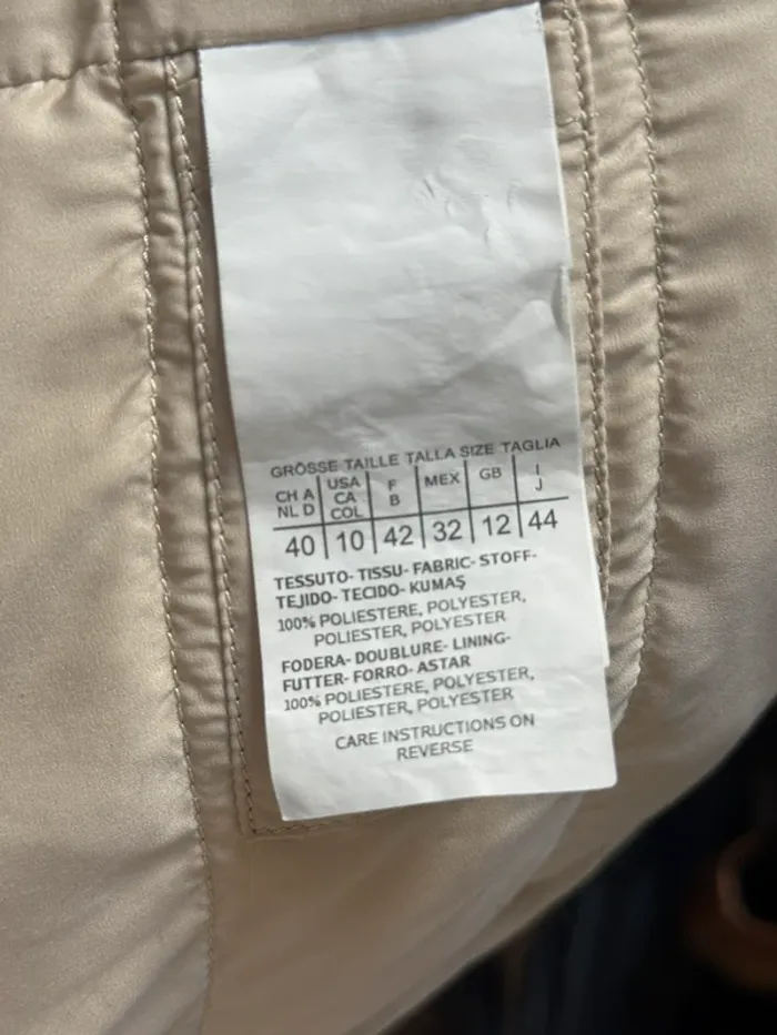 Veste légère Max Mara crème – Taille 42 IT - photo numéro 3