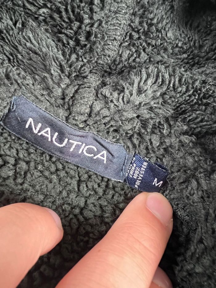 Veste polaire Nautica avec logo brodé noire taille M – Homme casual - photo numéro 7
